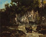 Courbet, Gustave Landscape with Stag painting