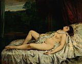 Courbet, Gustave Sleeping Nude painting