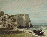 Courbet, Gustave The Etretat Cliffs After The Storm painting