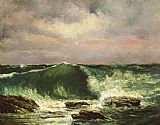 Courbet, Gustave Waves painting