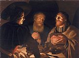 Emmaus Prints - Supper at Emmaus by Cryn Hendricksz Volmaryn