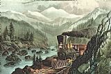 Currier and Ives The Route To California painting