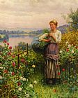 Daniel Ridgway Knight The Rose Garden