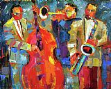 Jazz Unit Prints - All Night Jazz by Debra Hurd