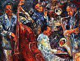 Jazz Unit Prints - Hot Jazz three by Debra Hurd