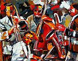 Jazz Unit Prints - Jazz Brothers by Debra Hurd