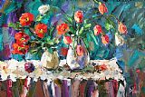 Debra Hurd Two White Tulips