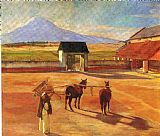 Oil Paintings - La Era The Threshing Floor 1904 Oil on Canvas 1904 by Diego Rivera