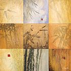 don li leger Bamboo Nine Patch painting