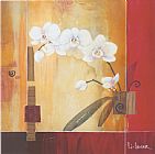 don li leger Orchid Lines Ii painting