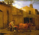Du Jardin, Karel A Smith Shoeing an Ox