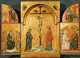 Duccio Triptych Crucifixion And Other Scenes