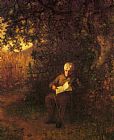 Quiet Prints - A Quiet Hour by Eastman Johnson