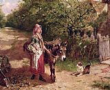 Floating Market Prints - Home From Market by Edgar Bundy