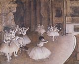 Edgar Degas Ballet Rehearsal on the Stage painting