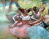Edgar Degas Four ballerinas on the stage