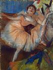 Seated Prints - Seated Dancer by Edgar Degas