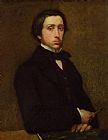 Edgar Degas Self portrait painting