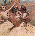 Edgar Degas Three Dancers painting