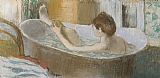 Edgar Degas Woman in her Bath painting