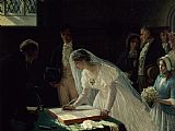 Edmund Blair Leighton Signing the Register