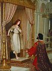 Edmund Blair Leighton Paintings and Prints - The King And The Beggar Maid by Edmund Blair Leighton