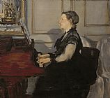 Edouard Manet Madame Manet at the Piano painting