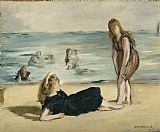 Edouard Manet On the Beach painting