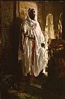 Eduard Gaertner Paintings - The Moorish Chief by Eduard Charlemont, Austrian