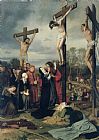 Eduard Gaertner Paintings - Crucifixion by Eduard Karl Franz von Gebhardt