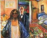 Edvard Munch The Artist And His Model 1921