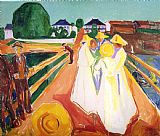 Edvard Munch Women on The Bridge