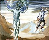 Edward Burne Jones The Perseus Series Atlas Turned to Stone painting
