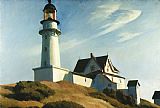 Lighthouses Prints - Lighthouse at Two Lights by Edward Hopper