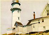 Edward Hopper Light at Two Lights painting
