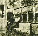 Edward Hopper Night On The El Train painting