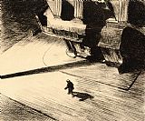 Edward Hopper Night Shadows painting