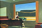 Western Prints - Western Motel by Edward Hopper