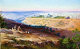 Edward Lear Jerusalem From The Mount of Olives
