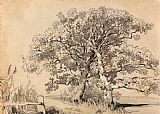 Marianne Stokes Prints - North Stoke. Oct. 21.1834. by Edward Lear