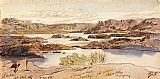 Tabeen Berlin, 4 00 P.m., January 1, 1867 (16) Prints - Philae, 5 20 Pm, 30 January 1867 (275) by Edward Lear