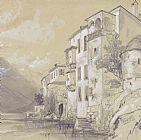 Lear Prints - St Giulio Orta by Edward Lear