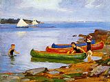 Edward Potthast Canoeing