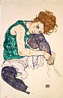 Egon Schiele Seated Woman with Legs Drawn Up (adele Herms)