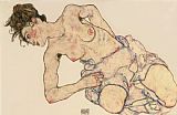 Egon Schiele Kneider weiblicher halbakt