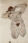 Egon Schiele Nude Lying Down