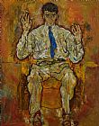 Egon Schiele Portrait Of Paris Von Gutersloh painting