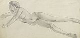 Unclothed Prints - Study for Desire by EHM Robertson