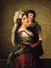 Elisabeth Louise Vigee Lebrun Madame Rousseau and her Daughter