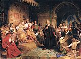 Emanuel Gottlieb Leutze Columbus Before The Queen painting